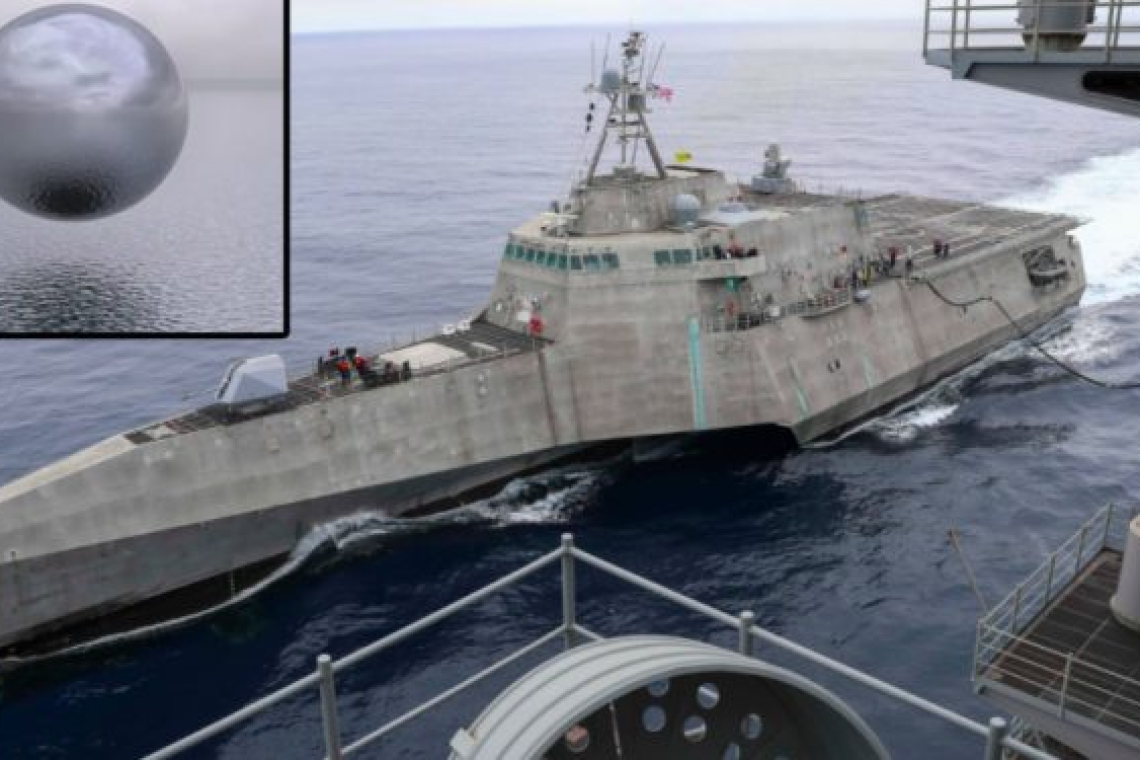 This Is Not Fake: USS NAVY Omaha’s Captured Footage Shows Spherical UFO Flying Around Before Diving Into Sea