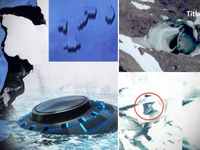 Artificial Shock Waves and Radiation from Antartica: Hidden Alien Technology Locke in the Ice?
