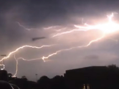 Man captures video of UFO fleet harnessing energy from thunderstorm